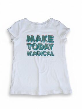 Cat & Jack 4T Graphic Tee, White, “Make Today Magical”, Short Sleeve